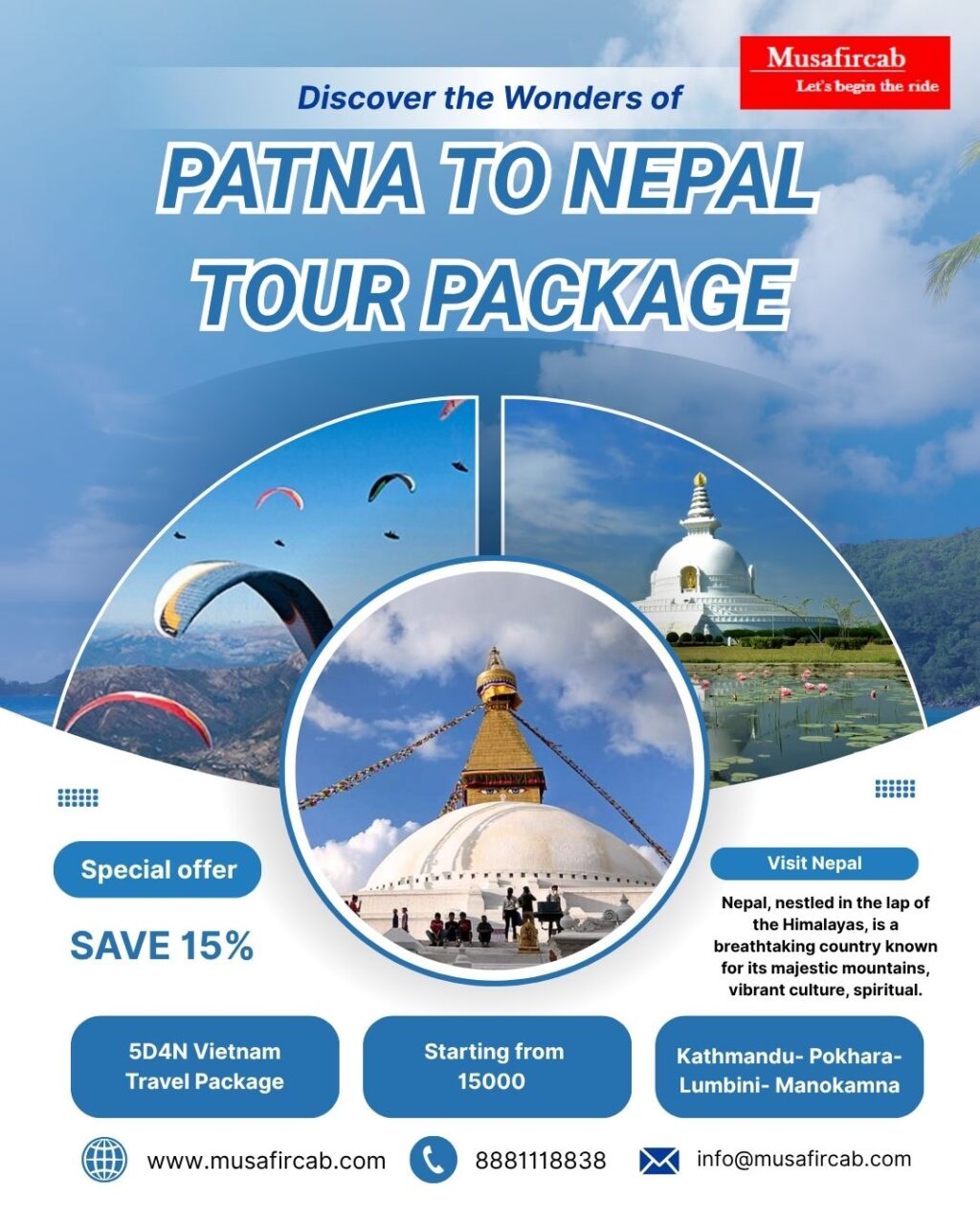Nepal Tour Package from Patna