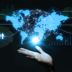 Global network connectivity and data sharing concept