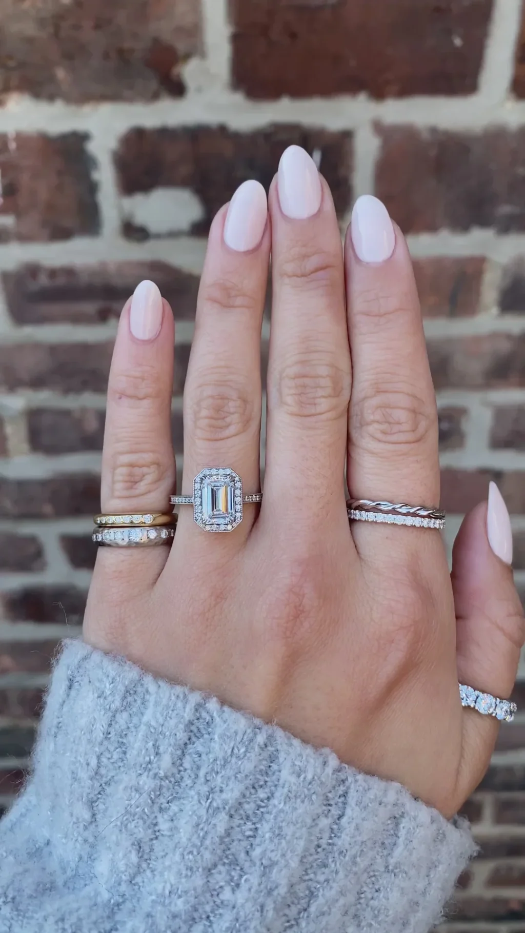 emerald cut diamond ring